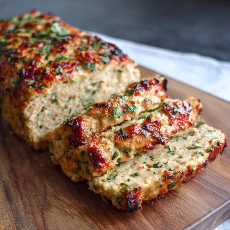Garlic Parmesan Chicken Meatloaf 3 Garlic Parmesan Chicken Meatloaf