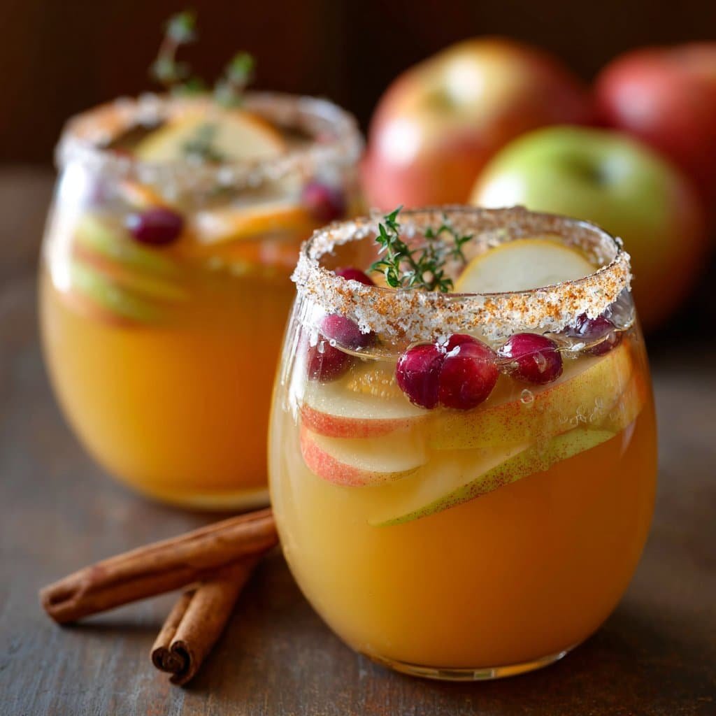 Cozy Fall Apple Cider Sangria