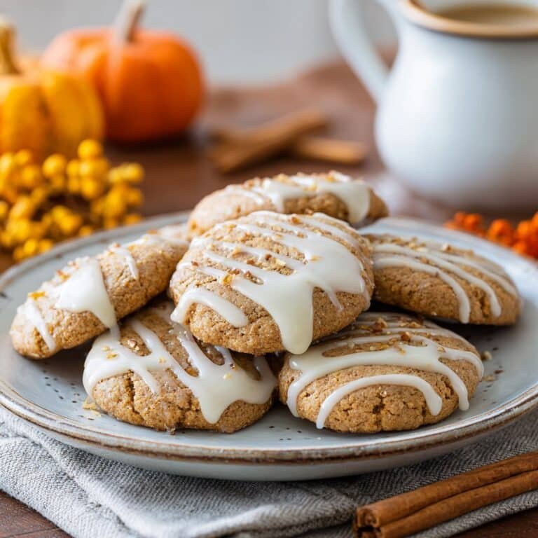 Maple-Glazed Fall Spice Cookies