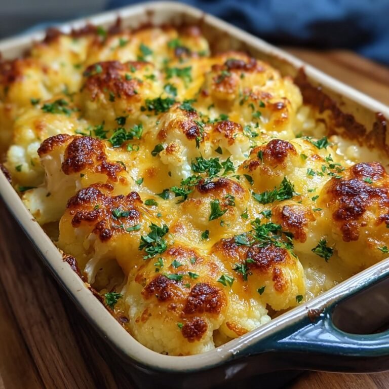 Baked Cheddar Cauliflower 8 Baked Cheddar Cauliflower