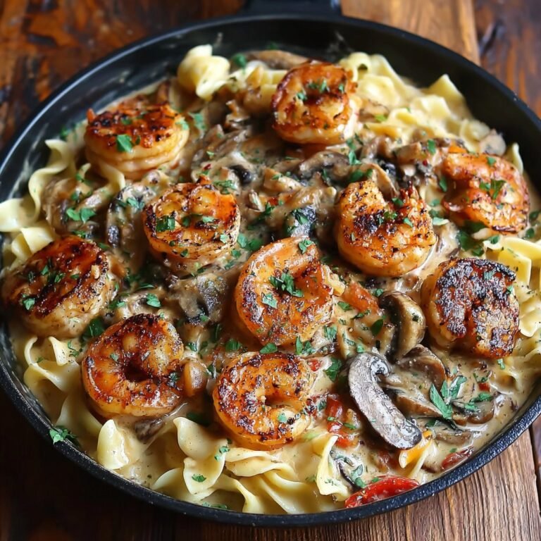 Blackened Shrimp Stroganoff