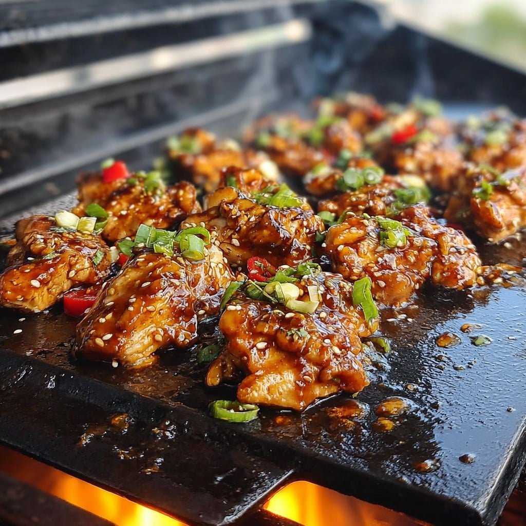 Blackstone Bourbon Chicken On The Griddle 1 Blackstone Bourbon Chicken On The Griddle