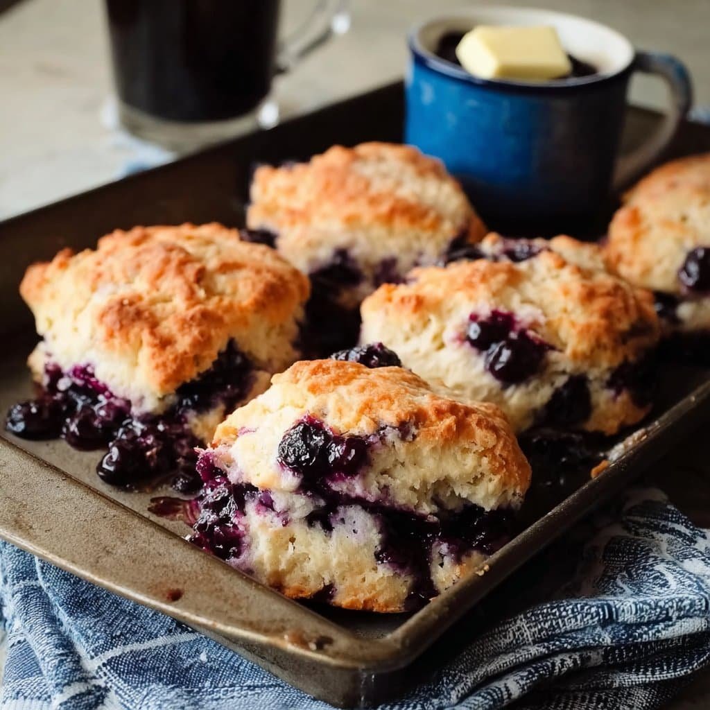 Blueberry Butter Swim Biscuits