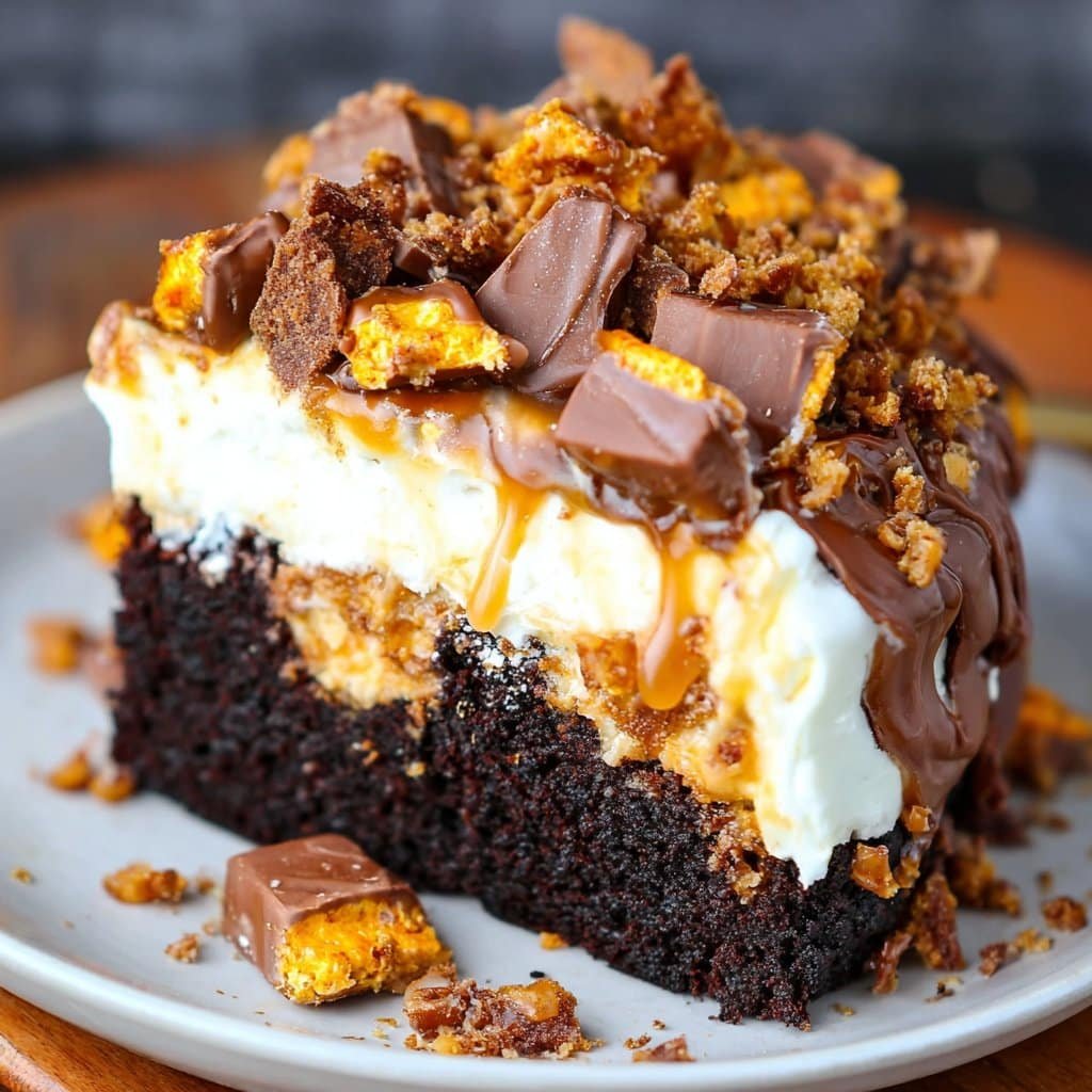 Butterfinger Bomb Cake 1 Butterfinger Bomb Cake