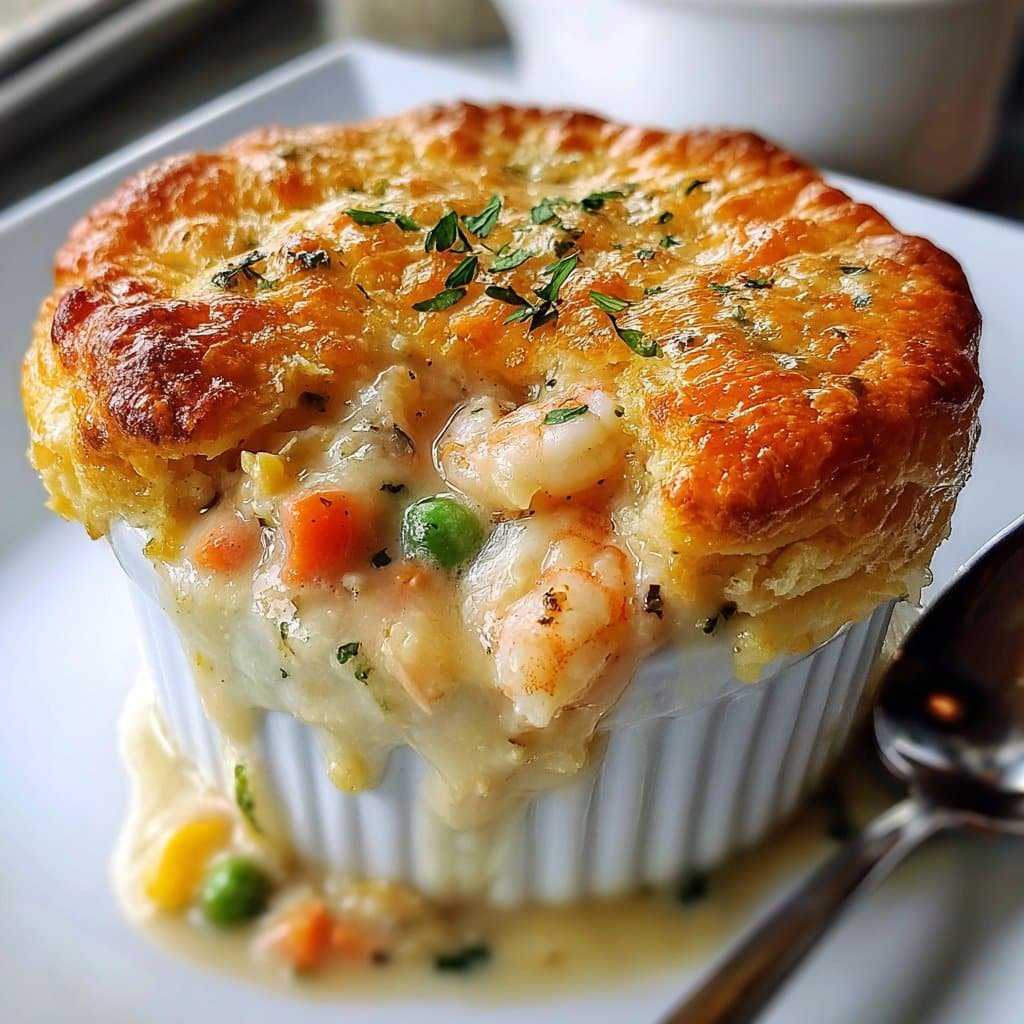 Cheddar Bay Biscuit Seafood Pot Pie