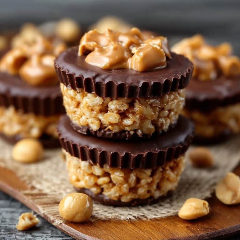 Chocolate Peanut Butter Rice Krispie Cups 3 Chocolate Peanut Butter Rice Krispie Cups