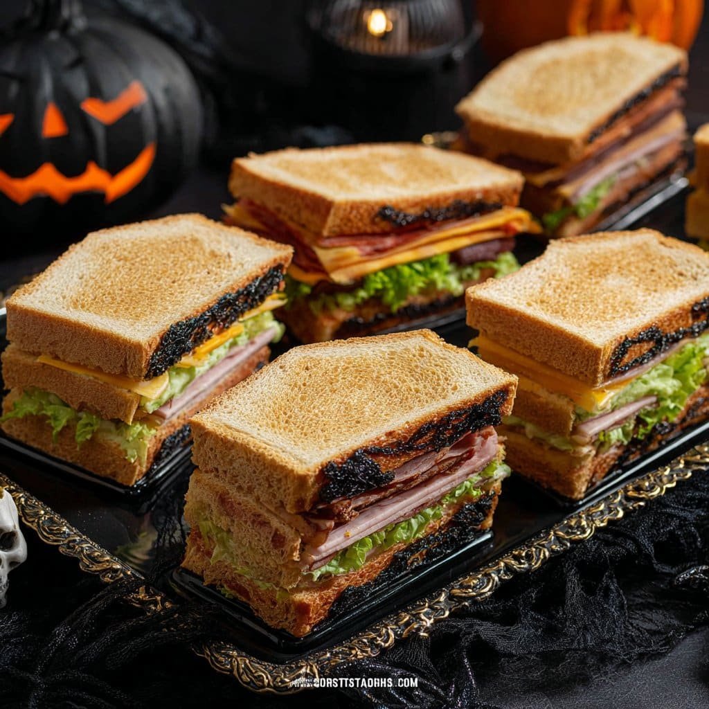 Coffin Sandwiches For Halloween