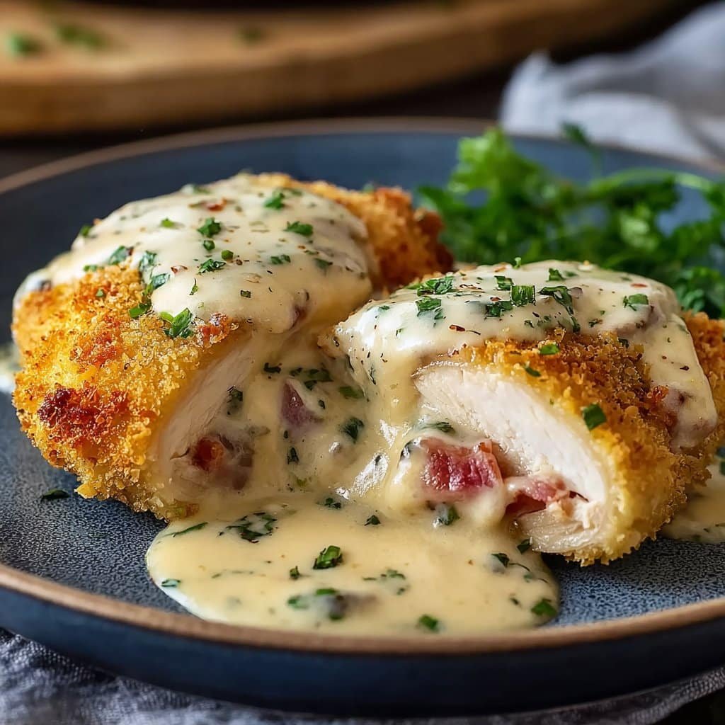 Creamy Chicken Cordon Bleu Recipe 2 Creamy Chicken Cordon Bleu Recipe