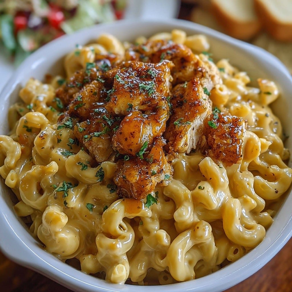 Creamy Comfort Honey Pepper Chicken Mac & Cheese Recipe