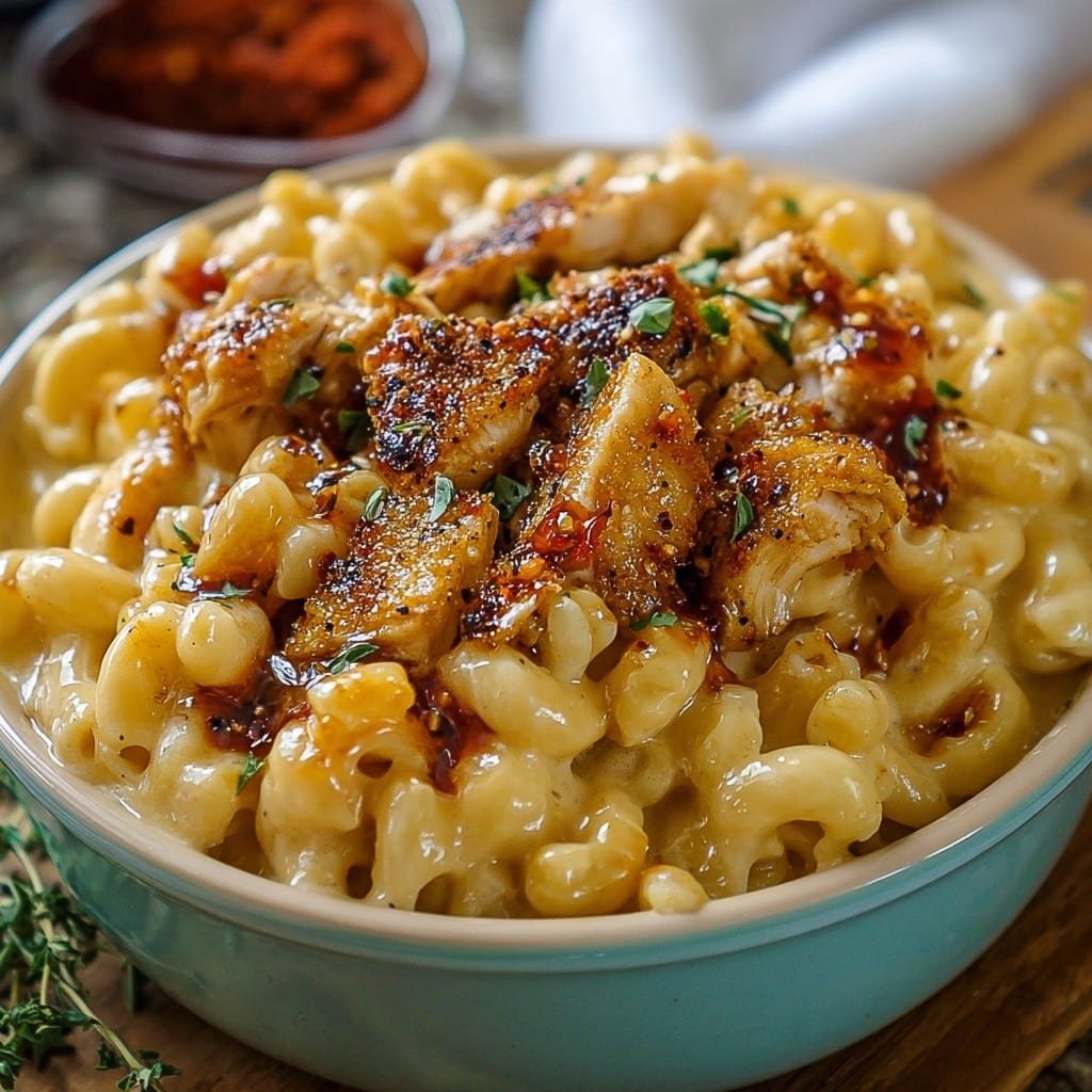 Creamy Comfort Honey Pepper Chicken Mac & Cheese Recipe 1 Creamy Comfort Honey Pepper Chicken Mac & Cheese Recipe