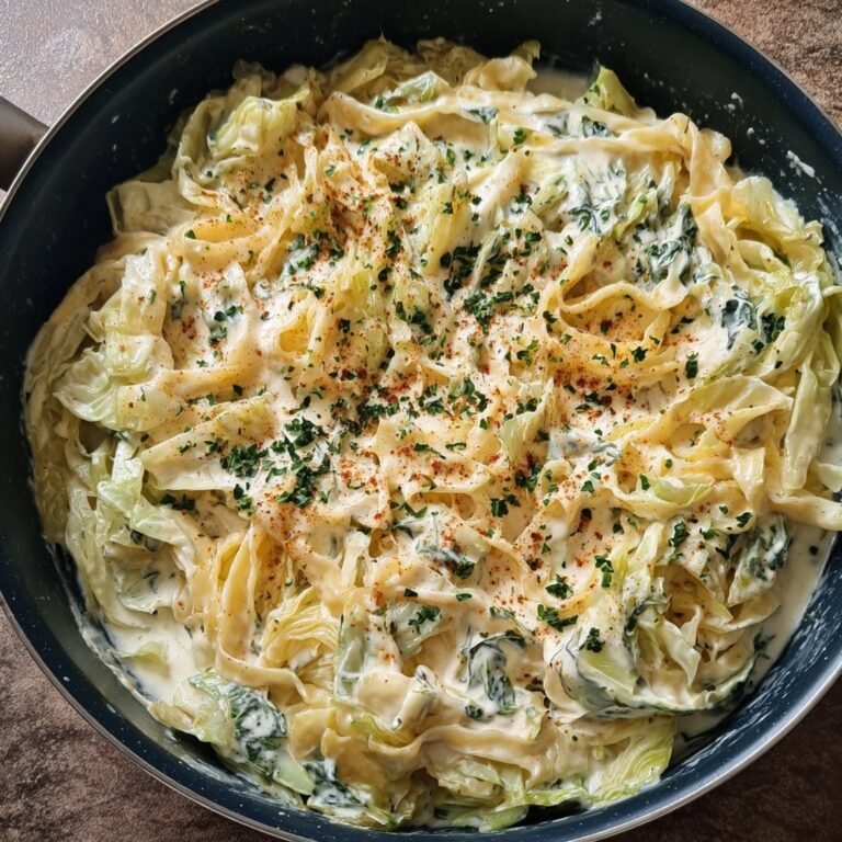 Creamy Garlic Alfredo with Tender Cabbage 6 Creamy Garlic Alfredo with Tender Cabbage