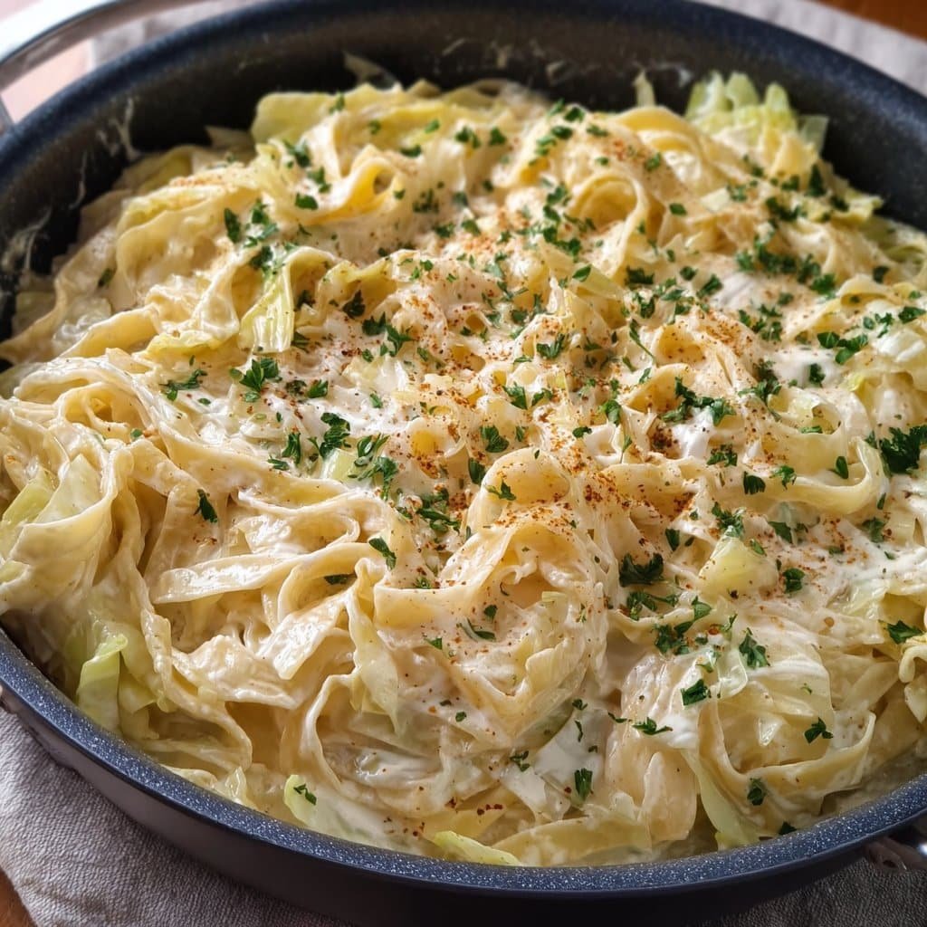 Creamy Garlic Alfredo with Tender Cabbage 1 Creamy Garlic Alfredo with Tender Cabbage