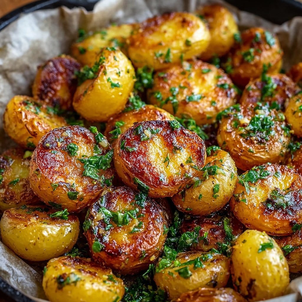 Crispy Garlic Butter Potatoes
