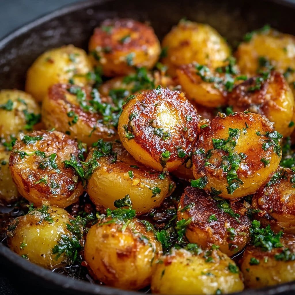 Crispy Garlic Butter Potatoes 1 Crispy Garlic Butter Potatoes