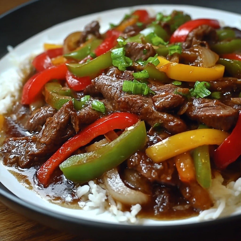 CROCK POT PEPPER STEAK