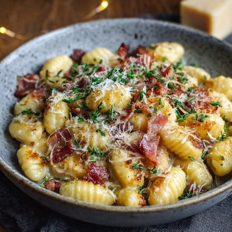 Gnocchi Carbonara with Bacon & Parmesan Recipe 3 Gnocchi Carbonara with Bacon & Parmesan Recipe