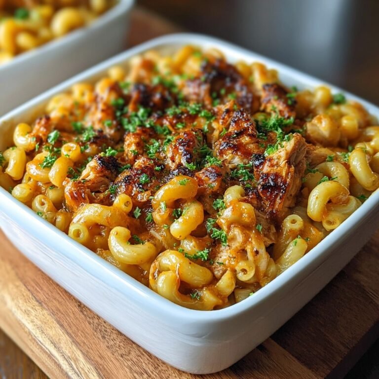 High Protein Honey BBQ Chicken Mac & Cheese 4 High Protein Honey BBQ Chicken Mac & Cheese
