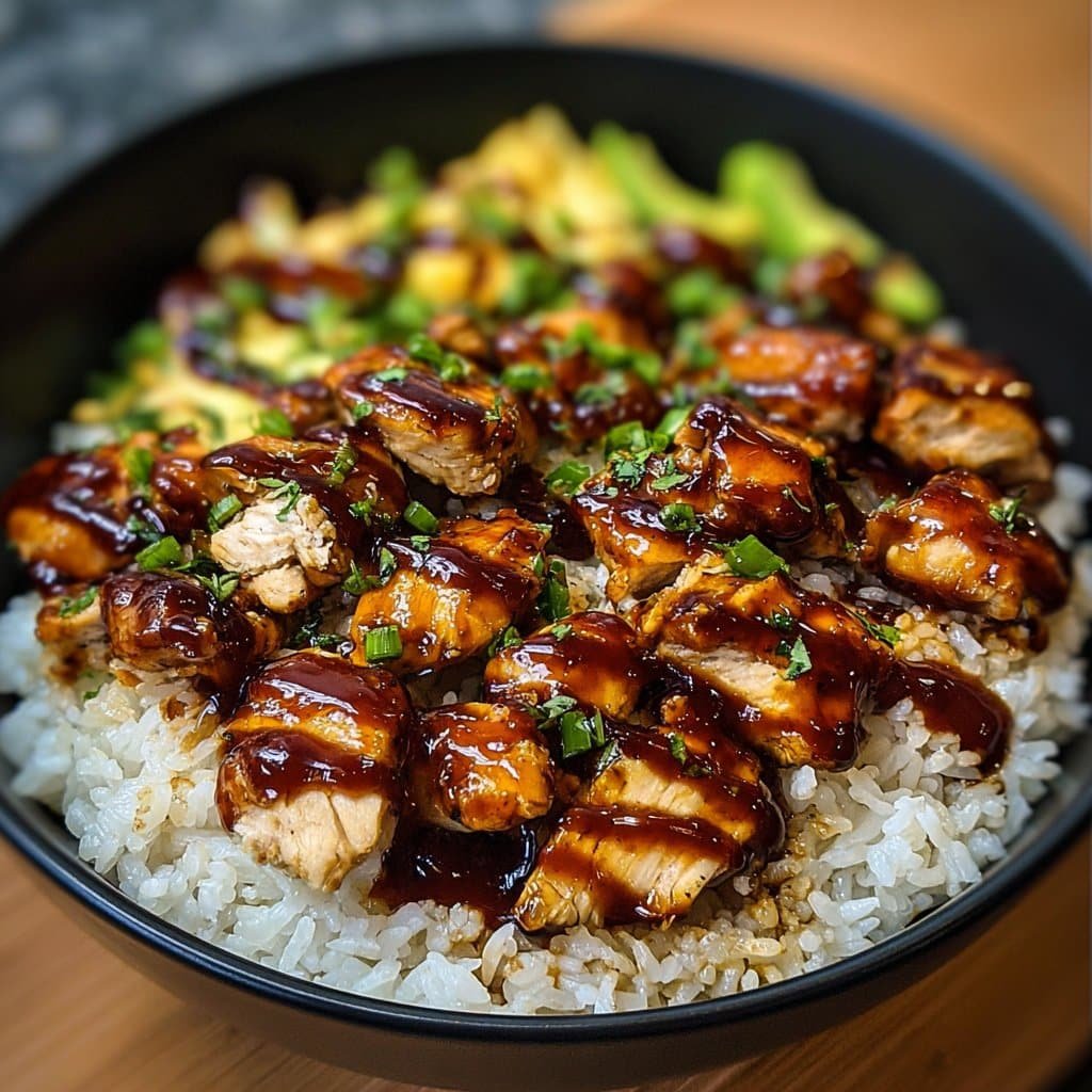 Honey BBQ Chicken Rice Bowl 1 Honey BBQ Chicken Rice Bowl