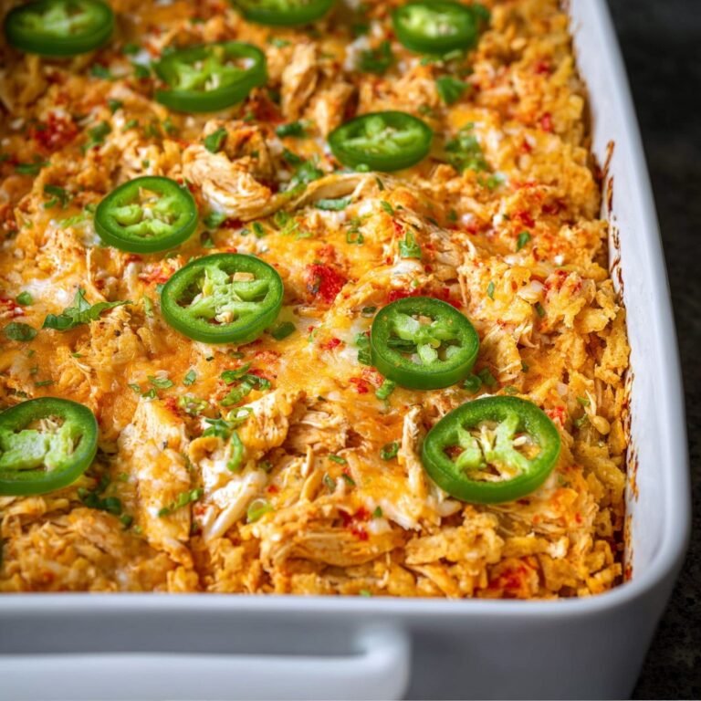 Jalapeño Buffalo Chicken Casserole 4 Jalapeño Buffalo Chicken Casserole