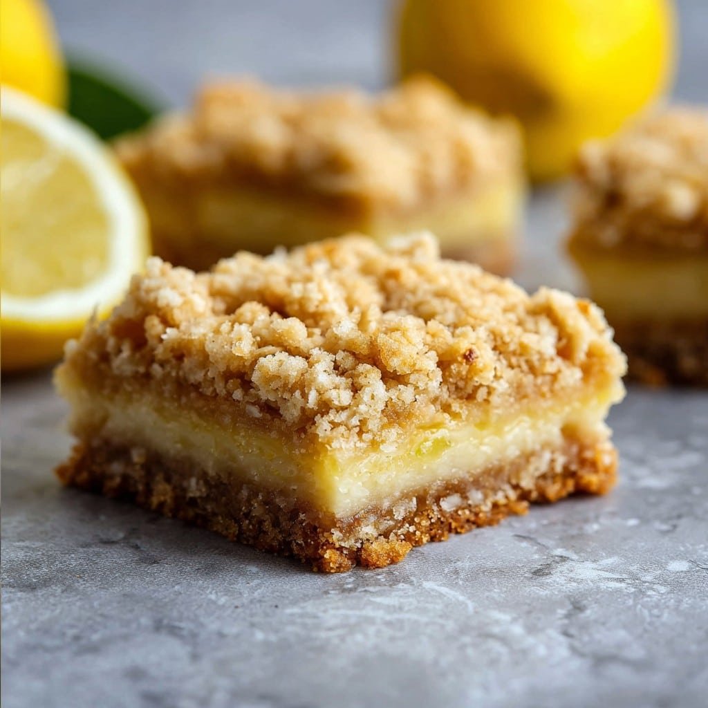 Lemon Oatmeal Crumble Bars