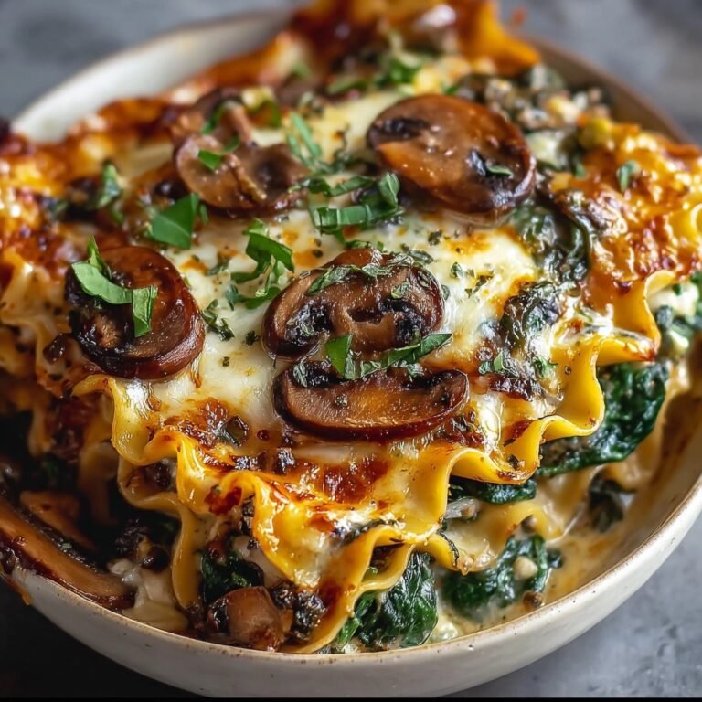Mushroom and Spinach Lasagna