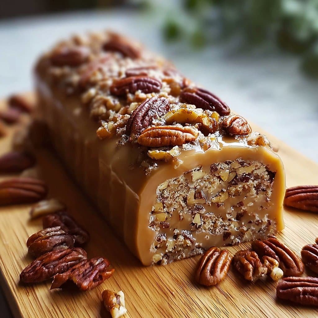 Nana’s 3-Ingredient Pecan Log 1 Nana’s 3-Ingredient Pecan Log