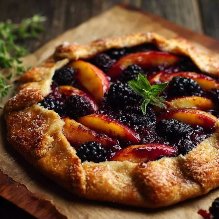 Peach and Blackberry Galette 3 Peach and Blackberry Galette