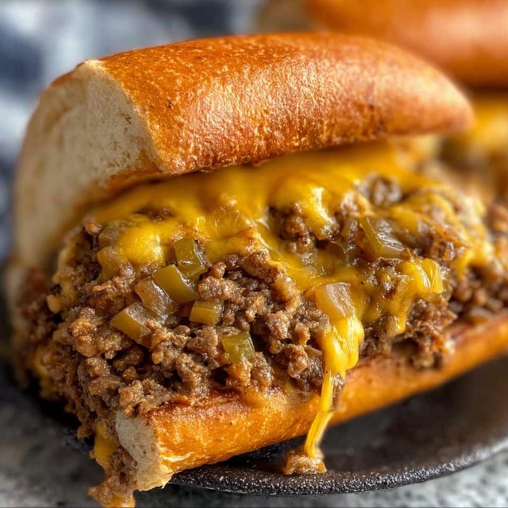 Philly Cheesesteak Sloppy Joes 1 Philly Cheesesteak Sloppy Joes