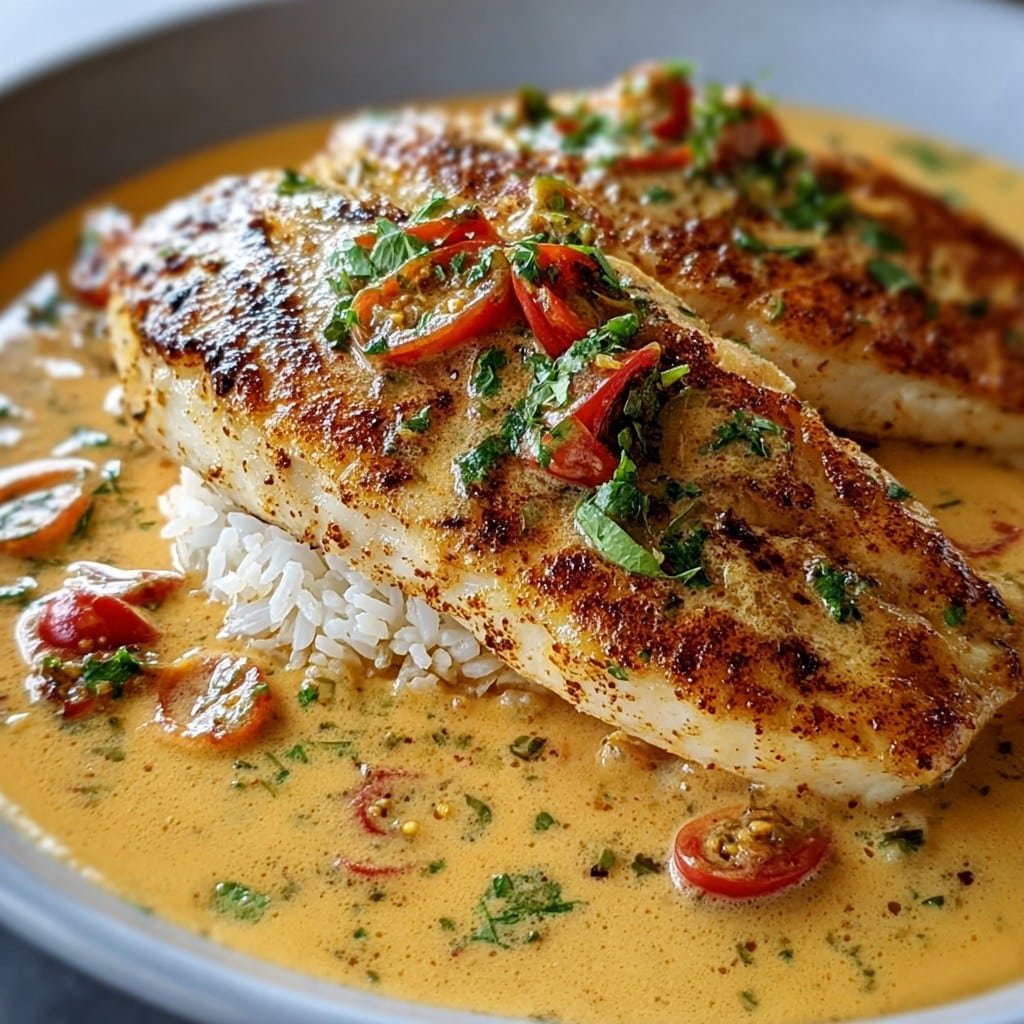 Red Snapper with Creamy Creole Sauce