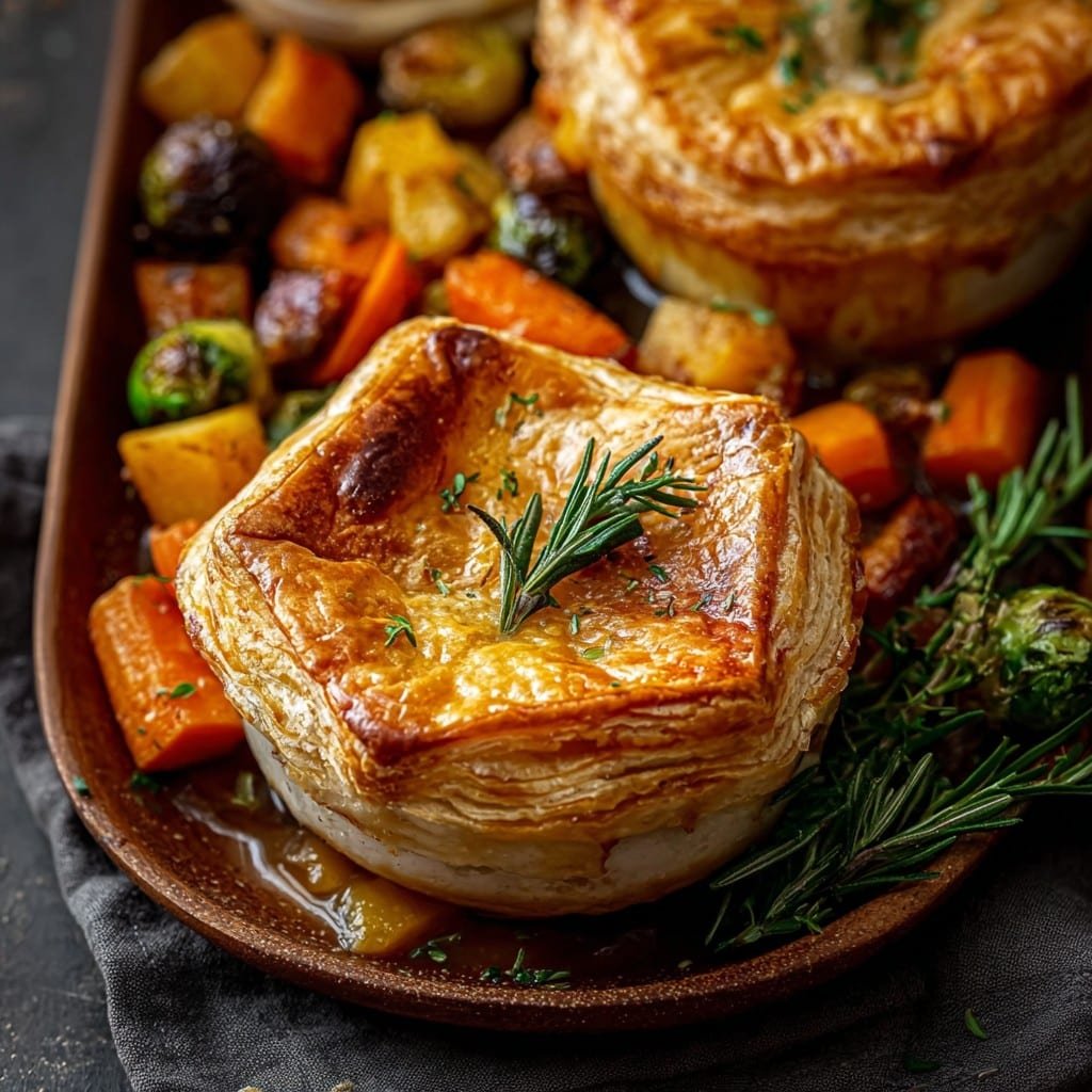 Roasted Autumn Vegetable Pot Pies 1 Roasted Autumn Vegetable Pot Pies