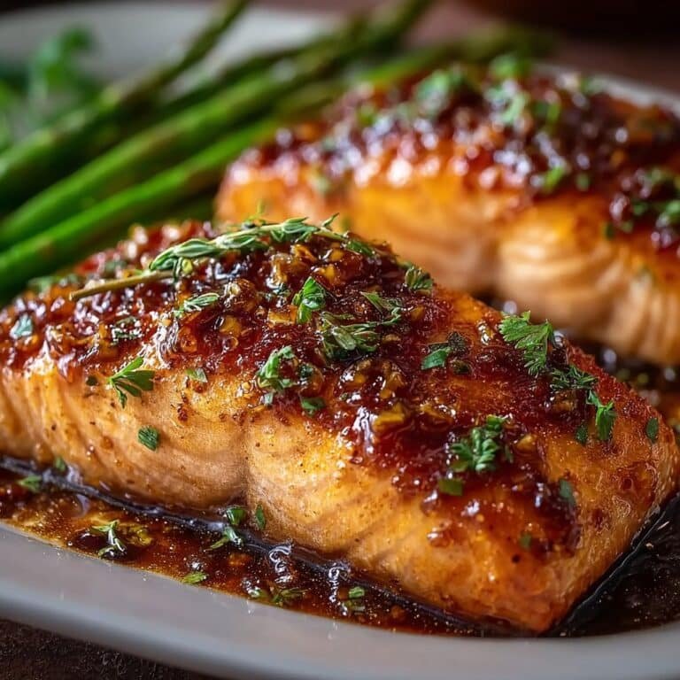 Salmon with Brown Sugar Garlic Glaze