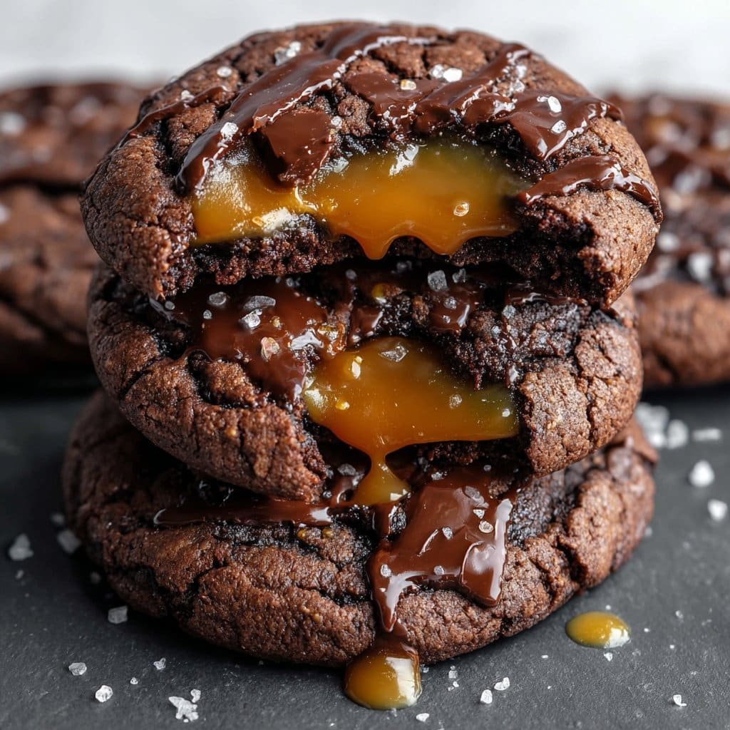 Salted Caramel Chocolate Cookie Recipe – Easy Dessert