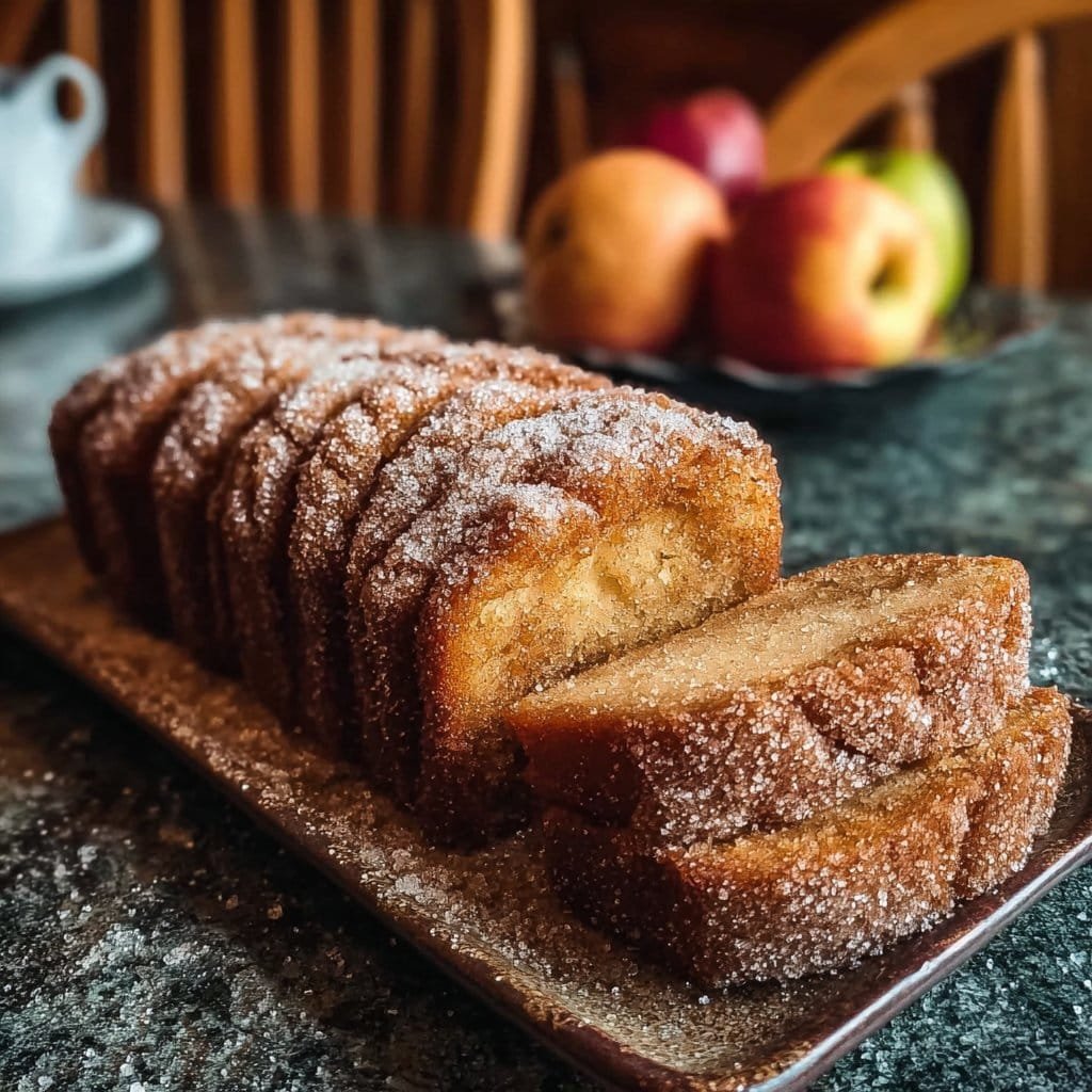 Spiced Apple Cider Donut Loaf with a Cinnamon Sugar Crust 1 Spiced Apple Cider Donut Loaf with a Cinnamon Sugar Crust