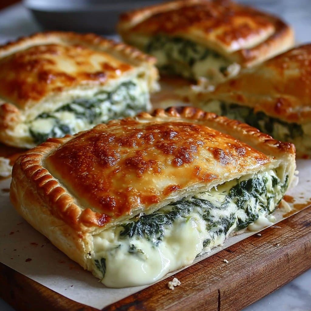 Spinach Cottage Cheese Stuffed Pie