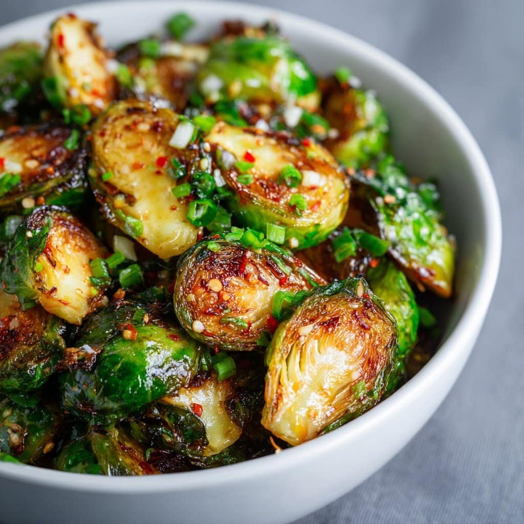 Sweet Chili Air Fryer Brussels Sprouts 1 Sweet Chili Air Fryer Brussels Sprouts