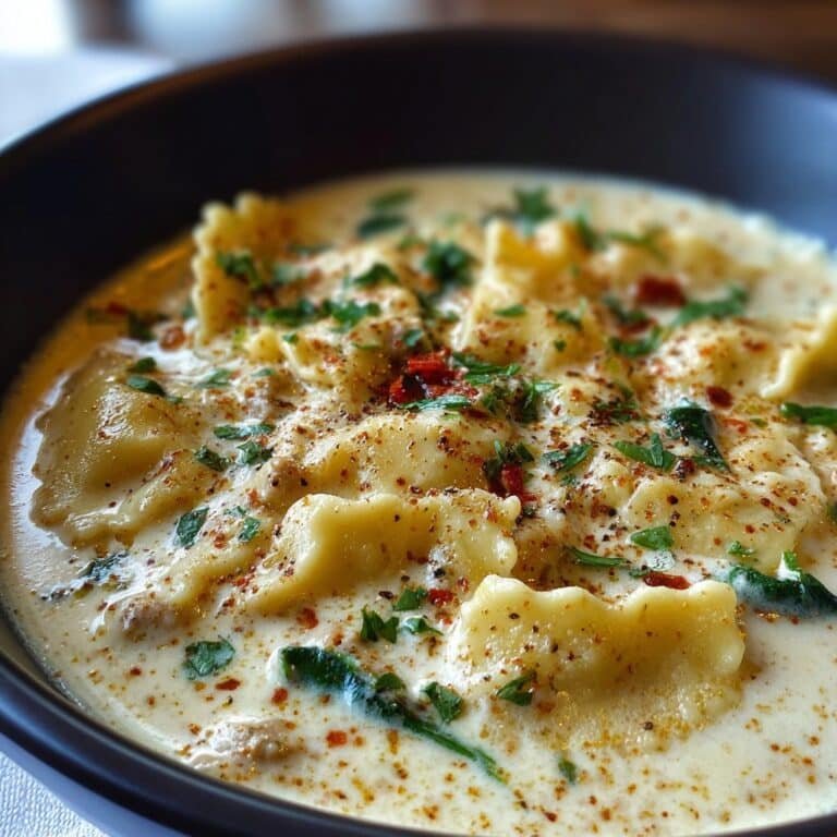 Alfredo Lasagna Soup