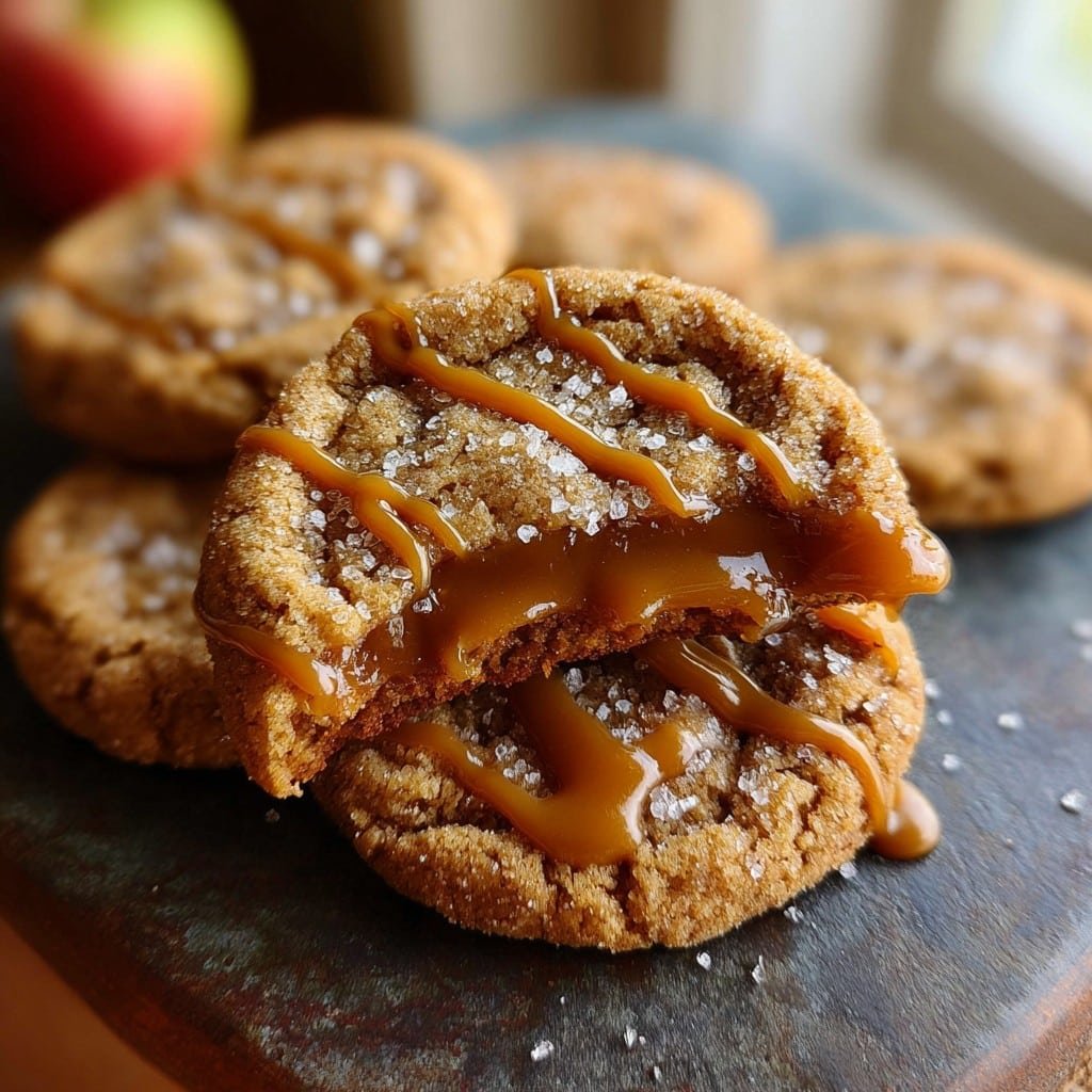 Amazing Apple Cider Caramel Fall Cookies 2 Amazing Apple Cider Caramel Fall Cookies