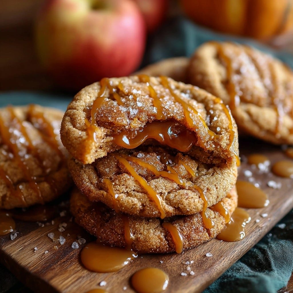 Amazing Apple Cider Caramel Fall Cookies 1 Amazing Apple Cider Caramel Fall Cookies