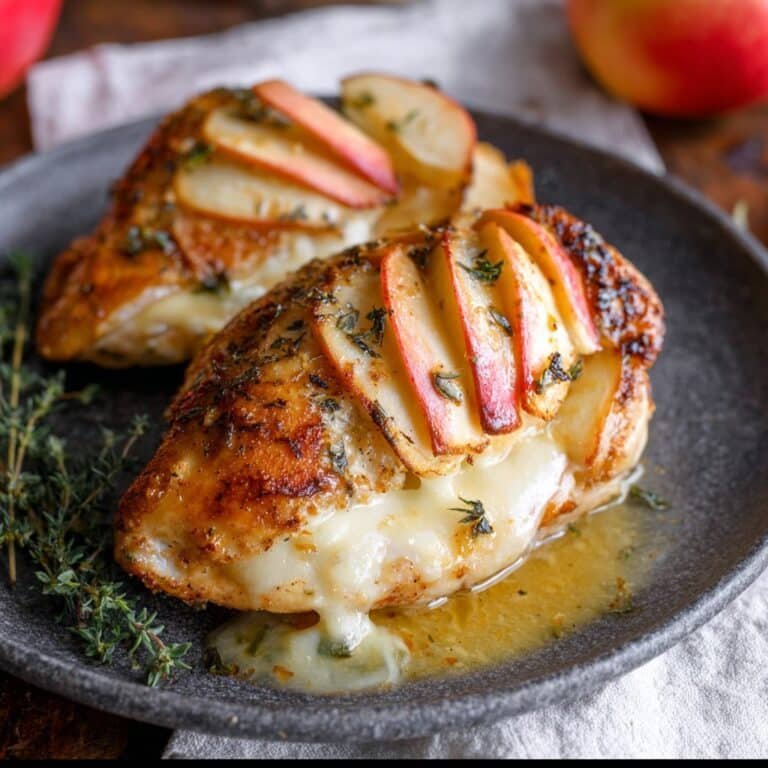 Apple and Brie Stuffed Chicken Breast