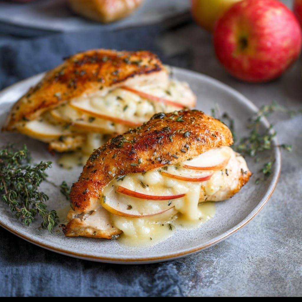 Apple and Brie Stuffed Chicken Breast