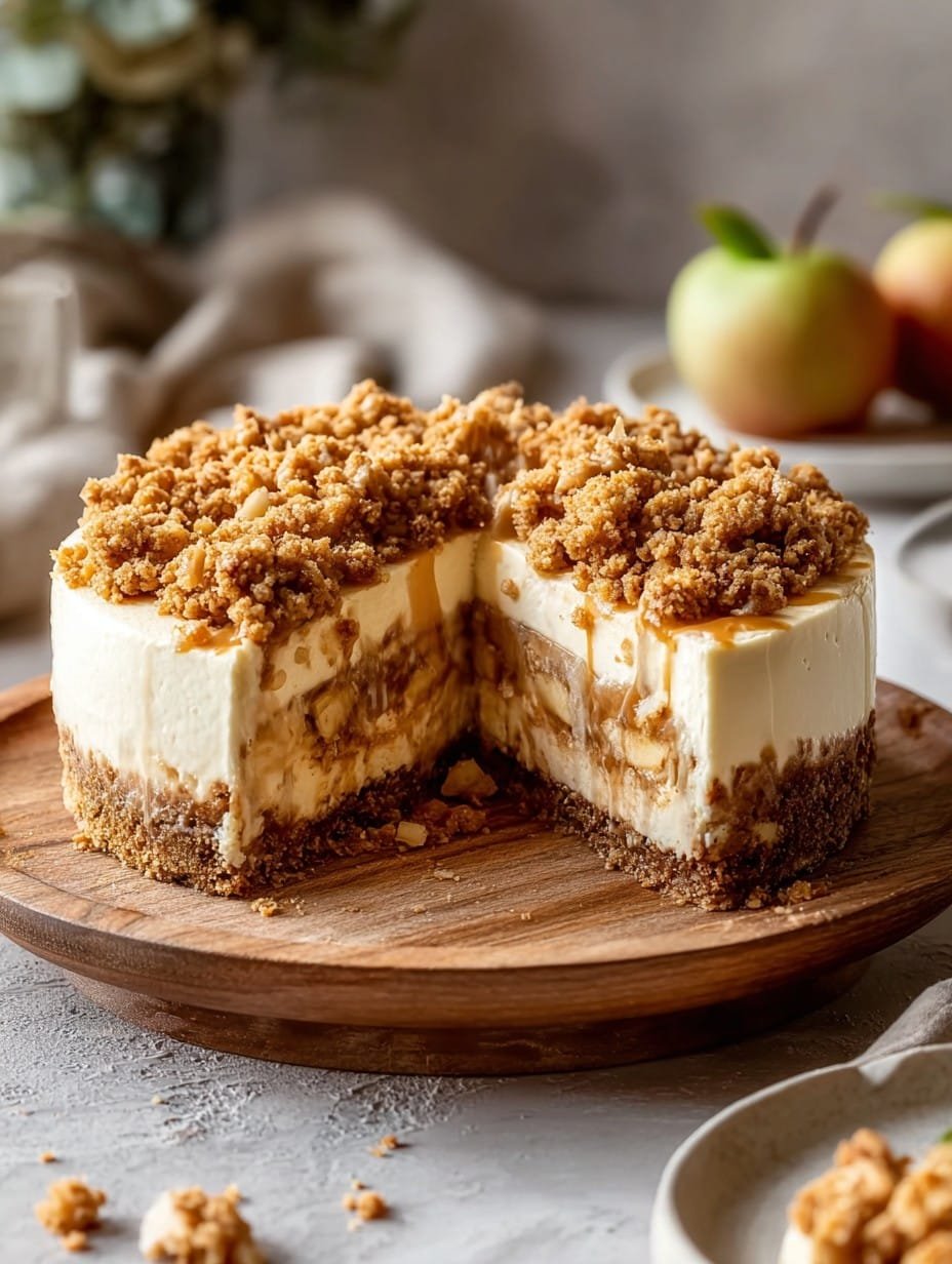 Apple Crumble Cheesecake for Cozy Fall Evenings 2 Apple Crumble Cheesecake for Cozy Fall Evenings