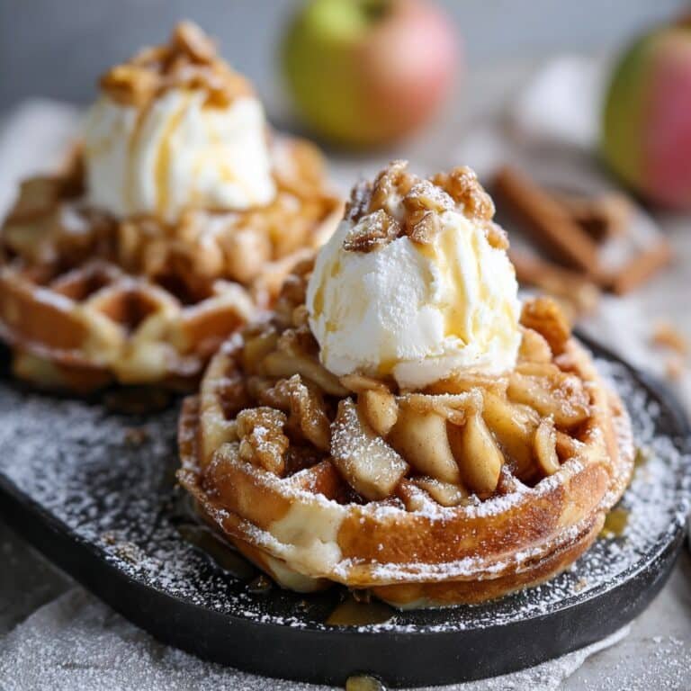 Apple Fritter Waffle Donuts