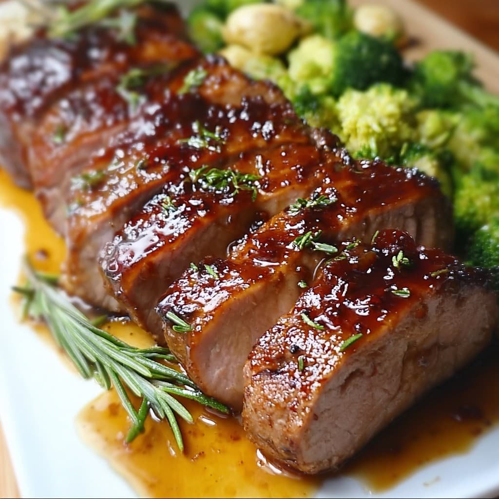 Apricot Glazed Pork Tenderloin