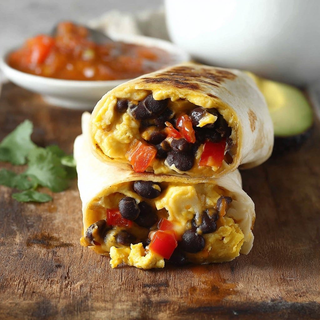 Black Bean Breakfast Burritos