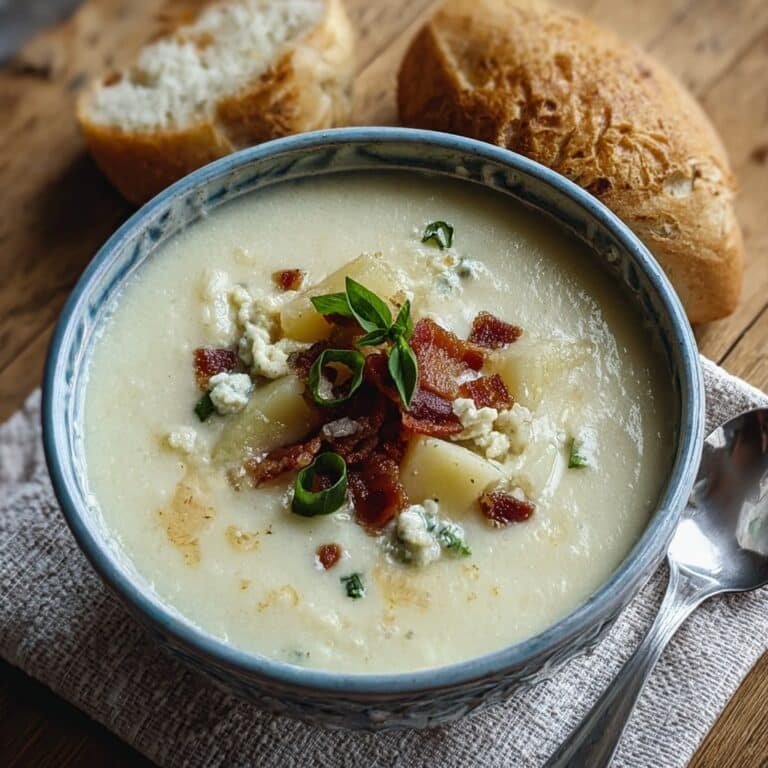 Blue Cheese Potato Soup 5 Blue Cheese Potato Soup