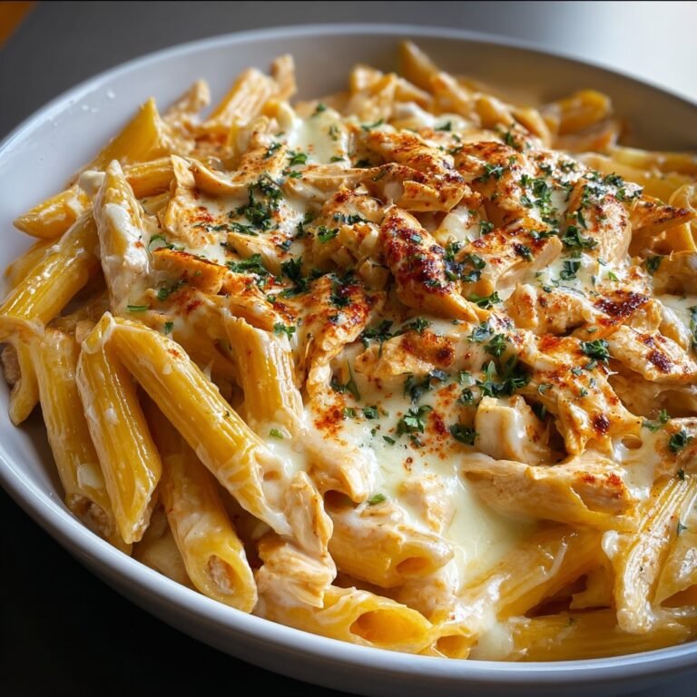 Buffalo Chicken Alfredo Penne 7 Buffalo Chicken Alfredo Penne