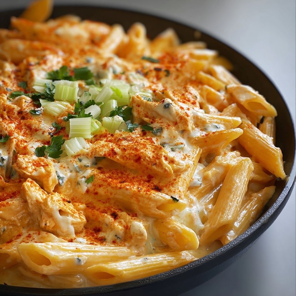Buffalo Chicken Alfredo Penne