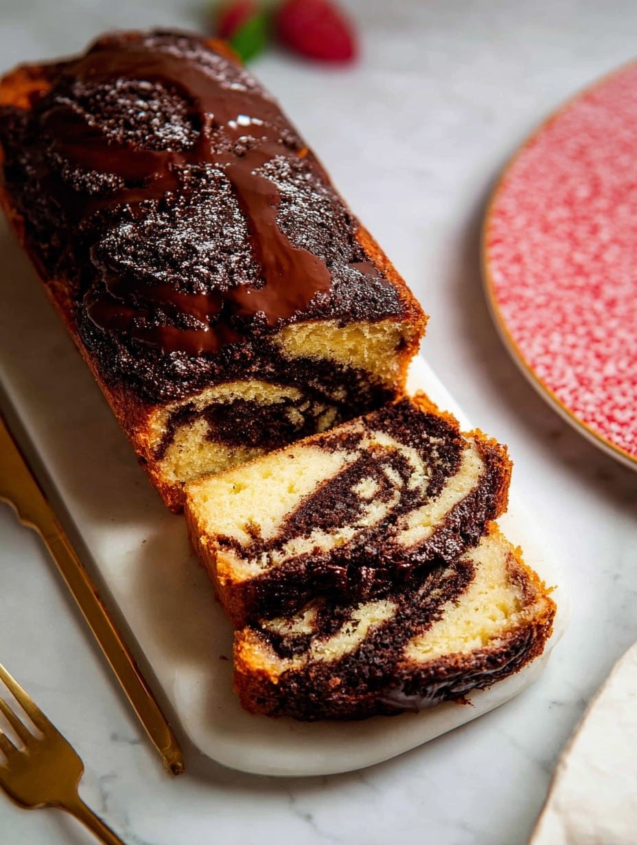Buttery Rich Marble Loaf Cake 1 Buttery Rich Marble Loaf Cake