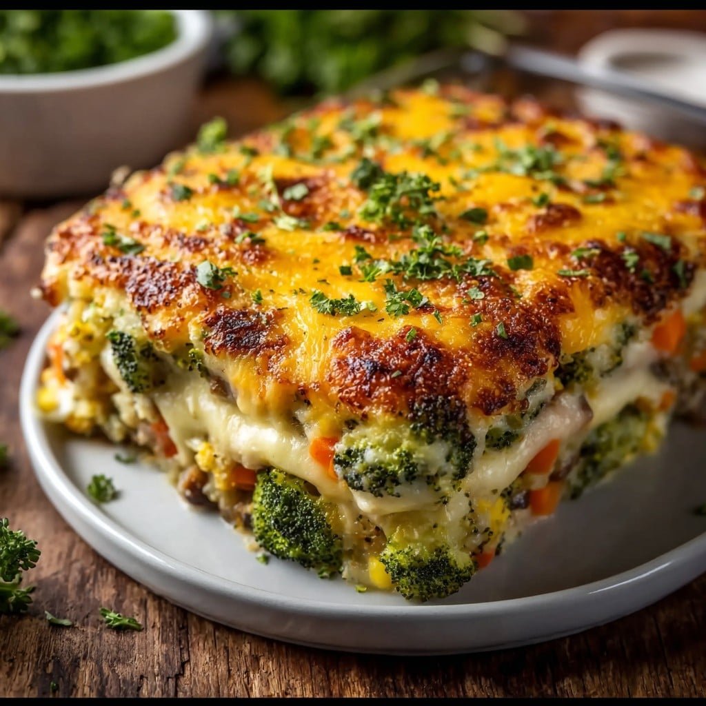 Cheesy Vegetable Casserole 1 Cheesy Vegetable Casserole