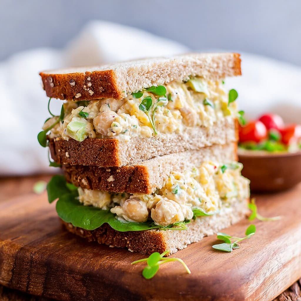Chickpea Salad Sandwich 1 Chickpea Salad Sandwich